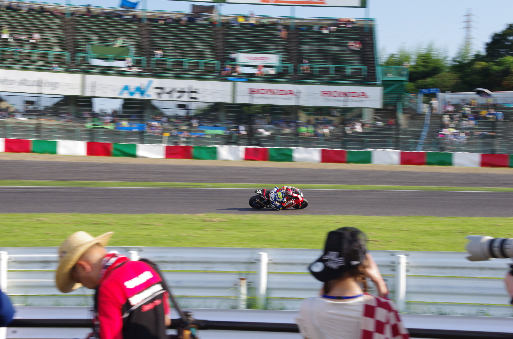 ネットもない上に、こんなに近くで観れる！(Photo by Yamato.)
