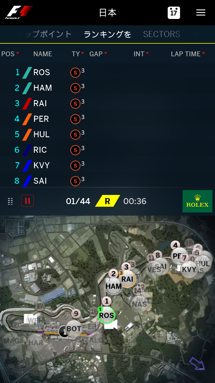 F1 アプリ