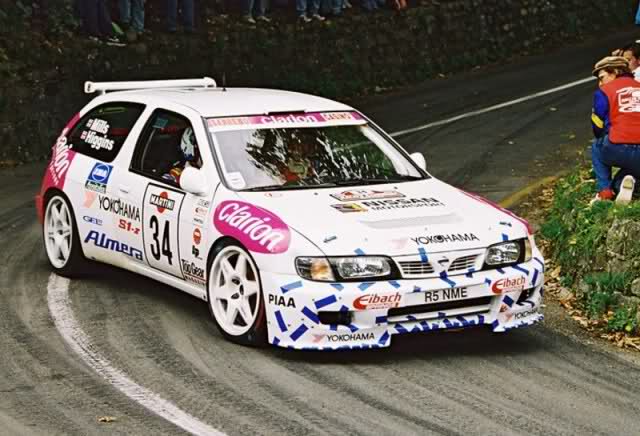 出典:http://erikwestrallying.tumblr.com/post/50521301101/nissan-almera-rally-car-f2-kit-car