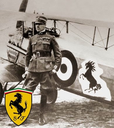 第一次世界大戦におけるイタリアの撃墜王、フランチェスコ・バラッカ伯爵の機体に「Cavalino Rampante」が描かれている。(出典:http://assivolanti.altervista.org/)