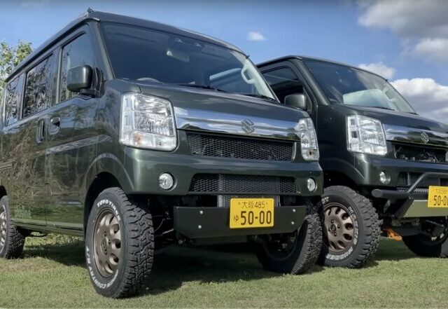 165/80R14を履ける拘りの車高！エブリイリフトアップキットがスゴい！